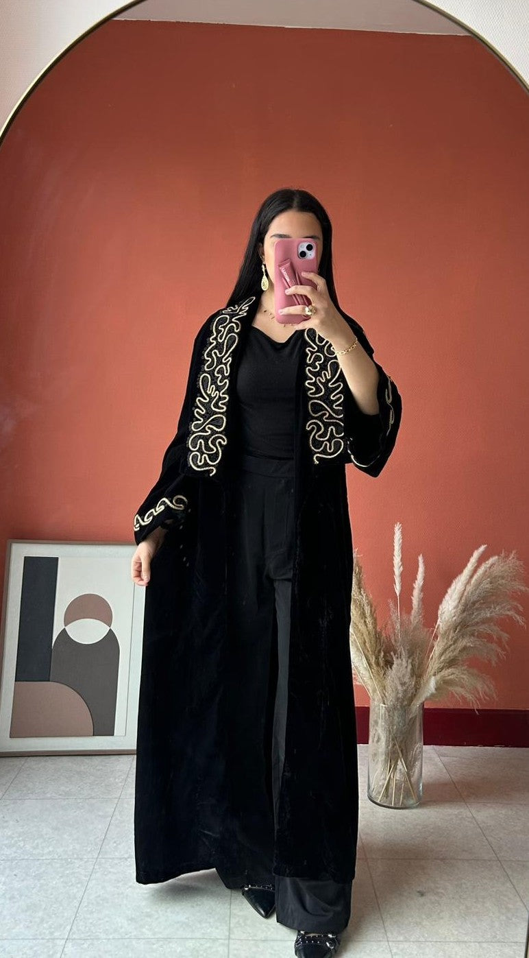 Kimono Beldi Brodé - Noir