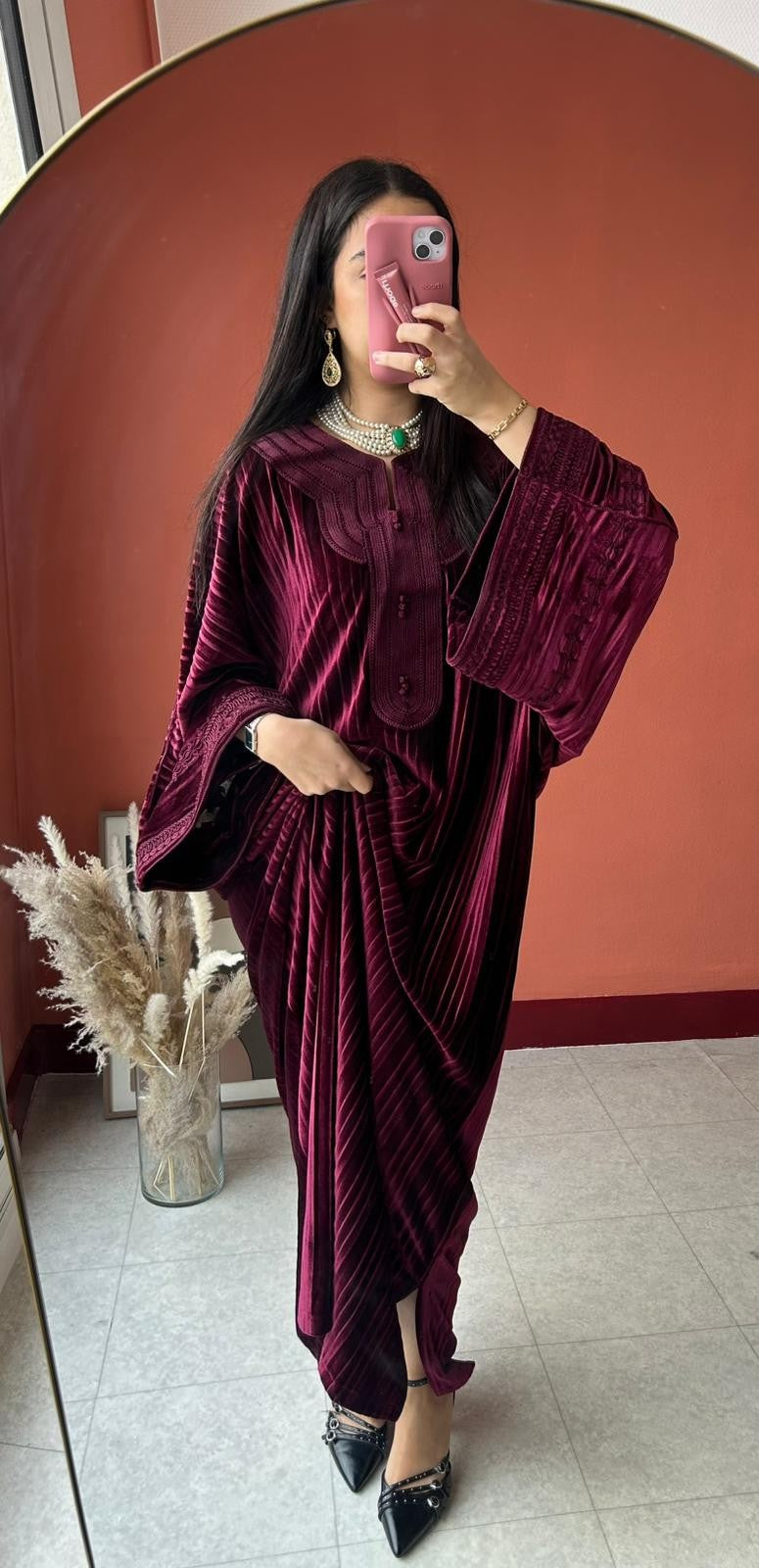 Caftan Mekhzani - Burgundy